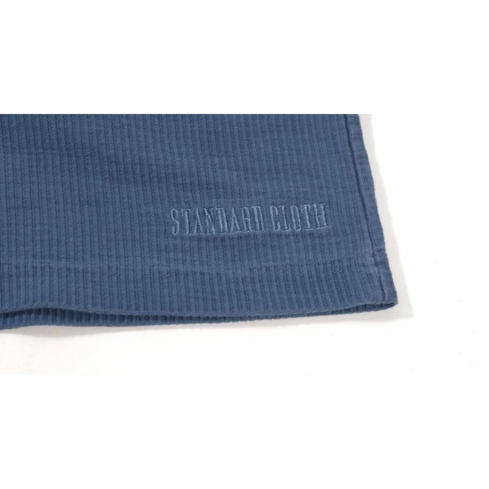 Standard Cloth Shorts Mens M Blue Ribbed Knit Elastic Waist Casual